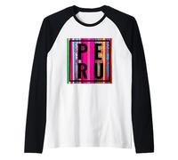 Pérou Pride Tapisserie colorée péruvienne Couleurs patrimoniales Manche Raglan