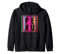 Pérou Pride Tapisserie colorée péruvienne Couleurs patrimoniales Sweat à Capuche