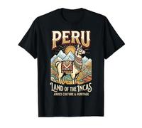 Pérou Terre des Incas Andes Culture & Patrimoine Lama T-Shirt Graphique avec Valeur