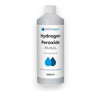 Peroxyde d'hydrogène de qualité alimentaire 3% - 1 Litre (1000 ML) - H2O2 - Eau oxygénée - Sans stabilisateurs ni additifs - Nettoyant naturel multi-usage - Bouchon sécurité enfant