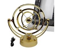 Perpetuum Jouet mobile - PC Anneau intermédiaire magnétique 23,5 x 10,5 cm | Jouet de bureau Gadget de physique scientifique | Terre Inspired Kinetic Geosciences Device USB ou Batterie