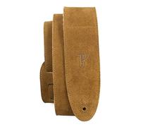 Perri’s Leathers Ltd Guitar Strap, 2.5” Wide Soft Suede, Super Soft Sheepskin Fur Pad, Adjustable Length, (DL325S-200-XL) Natural, X-Long, Made in Canada