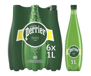 Perrier Eau gazeuse minérale naturelle - 6 x 1 L