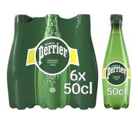 PERRIER - Eau Minérale Gazeuse Naturelle, Fraîcheur Pétillante et Légèreté Désaltérante (Pack 6x50cl) L'unité