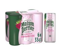 PERRIER FOREVER Eau gazeuse aromatisée Framboise Pack 6x33cl