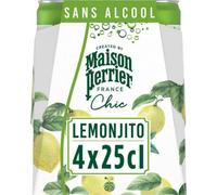 PERRIER MAISON Chic Lemonjito Pack de canettes fines 4 x 25 ml