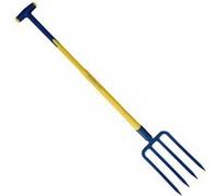 Fourche à bêcher à douille 4 dents 29 cm manche tri-gripp en T 90