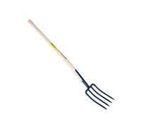 Fourche de jardin GENERIQUE PERRIN - Fourche à bêcher à soie 4 dents 27 manche pomme