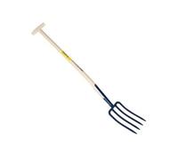 Fourche de jardin GENERIQUE PERRIN - Fourche à bêcher à soie 4 dents 30 manche béquille tournée