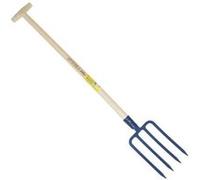 PERRIN - Fourche à bêcher douille 4 dents 29 cm manche béquille G