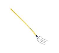 PERRIN - fourche à fumier douille 4 dents manche composite courbe 135