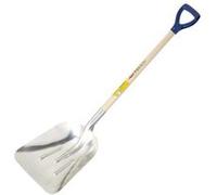 Pelle Extra Creuse Aluminium Emmanché Bois Poignée PP 75, 42cm x 37cm