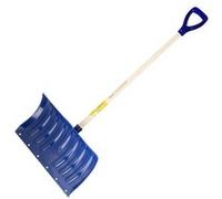Poussoir à neige polypro 53 cm manche 1,15 m poignée plastique, outil pour le déneigement