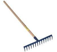 PERRIN - Râteau 14 dents courbes emmanché 1,5m soudé G