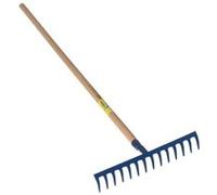 PERRIN - Râteau forgé 16 dents courbes manche bois 1,5 m