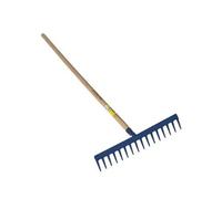 PERRIN - Râteau travaux publics à lame dents droites emmanché 1,50 m PEFC G