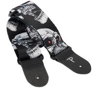 Perri's Leathers 7668 Polyester White Skulls