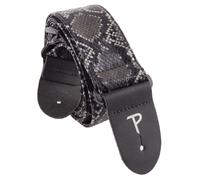 Perri's Leathers Faux Snake Skin Black