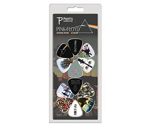 Perri's Leathers Ltd - Guitar Picks - Celluloid - Pink Floyd - Dark Side of the Moon -Official Licensed Product - Medium 0.71mm - 12 Pack - For Acoustic/Bass/Electric - Made in Canada (LP12-PF1)
