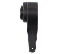 Perri's Leathers Ltd Guitar Strap, 2.5" Wide Baseball Leather, Adjustable Length, (SP25S-7048) Black, Made in Canada