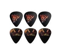 Perri's Leathers Ltd. - Motion Guitar Picks - AC/DC - Highway to Hell - Official Licensed Product - 6 Pack - MADE in CANADA.