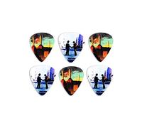 Perri's Leathers Ltd.- Motion Guitar Picks - Polyester - Pink Floyd - Official Licensed Product - Assorted Designs - Medium 0.70mm - 6 Pack - for Acoustic/Bass/Electric Guitars (LPM-PF1)