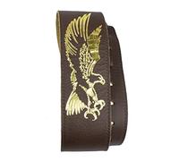 Perri's Leathers Ltd. - Sangle de Banjo - Cuir - Aigle Volant - Noir - Ajustable - Fabriquée au Canada (P25EBJBR-106)
