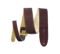 Perri's Leathers Ltd. - Sangle de Guitare - Longueur Ajustable - Rembourrage en Peau de Mouton - Bordeaux - Fabriquée au Canada (DL325S-210)