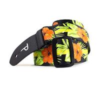 Perri's Leathers UKLPCP-7095 Polyester Ukulele Strap - 1.5", Red Hibiscus