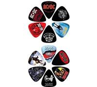 Perri's LP12-ACDC-1 médiator 12 pièce(s) Celluloïd Multicolore