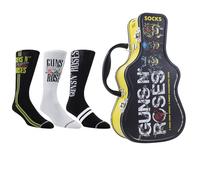 PERRI'S SOCKS - Boîte de guitare Guns N' Roses avec 3 paires de chaussettes