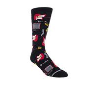 PERRI'S SOCKS Fender Crew Chaussettes douces et respirantes rembourrées pour homme et femme, joueurs de guitare et amateurs de musique, Coffret cadeau Fender, Medium