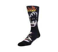 PERRI'S SOCKS- Special Edition Series, 1 Dye Sublimination Socks, KISS®, Officially Licensed Rock Band Socks, Cushioned Novelty Socks for Men and Women, Black, Large - KSA304-001-O