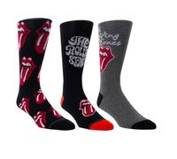 Perri's Socks The Rolling Stones RSC371-077 Lot de 3 paires de chaussettes assorties, multicolore, taille unique
