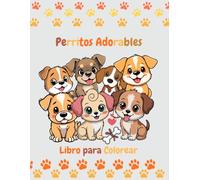 Perritos Adorables: Libro para colorear