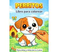 Perritos: Libro para colorear