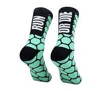 PERRO LOCO CLOTHES Chaussettes de Course compressives avec Renfort au Niveau des Orteils, des Orteils et du Talon. Édition limitée. (FR/ES, Numérique, 37, 39, Taille normale, Taille normale, Bleu)