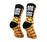 PERRO LOCO CLOTHES Chaussettes de Course compressives avec Renfort au Niveau des Orteils, des Orteils et du Talon. Édition limitée. (FR/ES, Numérique, 46, 48, Taille normale, Taille normale, Orange)