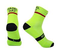 PERRO LOCO CLOTHES Chaussettes Padel Anti-Ampoules compressives Respirantes antibactériennes Compression. Double Renfort dans la Zone métatarsienne. (FR/ES, Numérique, 46, 48, Vert)