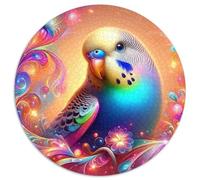 Perroquet 1000 Pièces Puzzle Circulaire Peinture Artistique créative Puzzles Classiques Jeu Cadeau Unique Jeu D'Intelligence Décoration pour Enfants Cadeau 1000pcs (67.5x67.5cm)