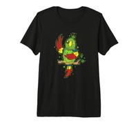 Perroquet agitant Un Oiseau Parlant T-Shirt Haut de Gamme