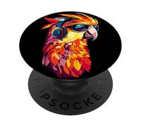 Perroquet Ara Perruche Cacatoès Amoureux Doux Perroquets PopSockets PopGrip Adhésif