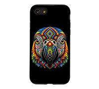 Perroquet aztèque Mexique Civilisation Ancienne tribale aztèque Coque pour iPhone SE (2020) / 7/8
