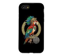 Perroquet aztèque Mexique Civilisation Ancienne tribale aztèque Coque pour iPhone SE (2020) / 7/8