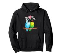 Perroquet Bird Mom - Aquarelle Oiseaux inséparables Sweat à Capuche