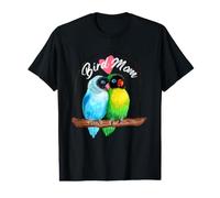 Perroquet Bird Mom - Aquarelle Oiseaux inséparables T-Shirt Graphique avec Valeur