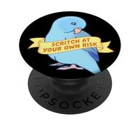 Perroquet Bleu Amusant à Vos Risques et périls PopSockets PopGrip Adhésif