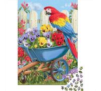 Perroquet Brouette Fleurs 1000pcs Mini Puzzle pour Adultes Difficile