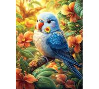 Perroquet coloré dans un jardin magique 1000 Pièces Puzzle Expert Confirmé En Carton Épais Sans Déformation Faune sauvage et animaux de compagnie Très Difficile Motif Complexe Cadeau Fête Des Pères Pr