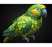 Perroquet Diamond Painting Adulte, Diamond Painting Animal Peinture Diamant Débutant 5D DIY Complet Broderie Diamant Strass Point de Croix Loisirs Créatifs pour Decoration Murale 120x90cm -zjn25011FK